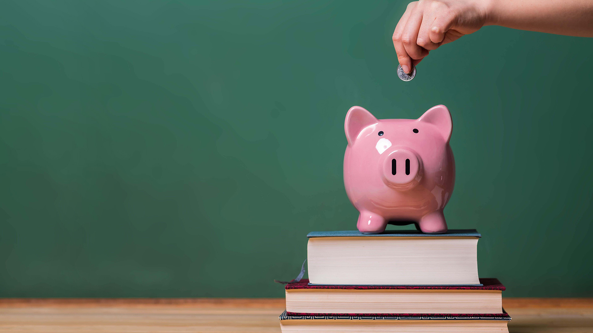 Pink Piggy Bank Education Savings